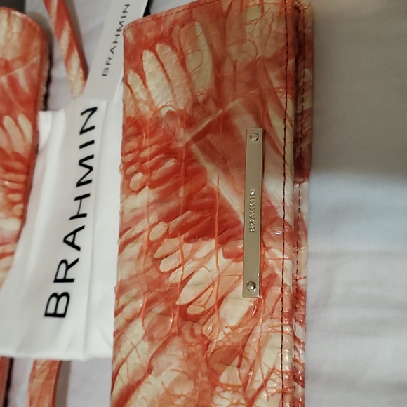 Brahmin Mini Sydney and Ady Wallet Set Pink Flamingo - Picture 3 of 11